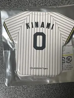 阪神タイガース　木浪聖也　シークレットユニフォーム型缶バッジ