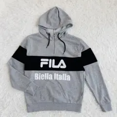 【美品】 FILA Biella Italia パーカー Mサイズ グレー