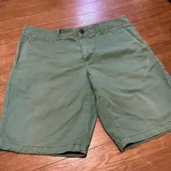 Gap LIVED-IN ショートパンツ オリーブグリーン　綿100%