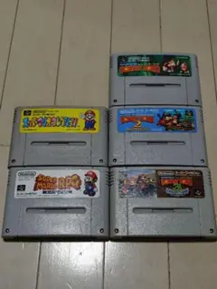 ジャンク品扱い スーパーファミコンソフト5点セット⑧