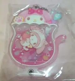 マイメロディ　カスタムアクリルチャーム　ネコソーダシリーズ