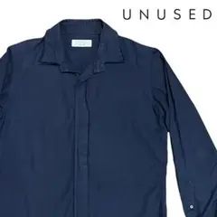 UNUSED refinement garments 長袖シャツ ネイビー