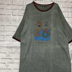 USA製90sヴィンテージTシャツ！シングルステッチグレー半袖古着　2XL728