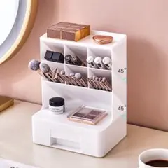 新品　事務用品　オフィス収納　化粧品収納　ペンスタンド　小物入れ　ホワイト310