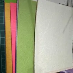 アクリル ハード 厚さ1mm フェルト 不織布 24枚 15×30cm
