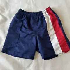 100cm 男の子用水着 ネイビー/赤/白