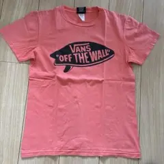 vans tシャツ　ピンク