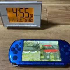 PSP 3000 青 ブルー メタギ モンハン