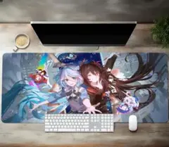 フリーナ&胡桃 大判マウスパッド