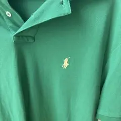 RALPH LAUREN ポロシャツ カスタムスリムフィット Lサイズ グリーン