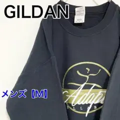 YAQ58【US輸入】GILDAN(ギルダン)　スウェット【メンズM】長袖　黒色