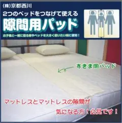 ふとんの西川 洗える 隙間用パッド　30×190