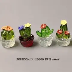 サボテン　置物　グリーン　インテリア　花　セット　観葉植物　ミニチュア　新品