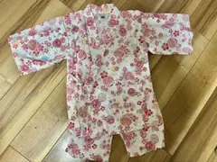 キッズ花柄甚平