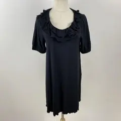 INGEBORG インゲボルグ チュニック ワンピース 半袖 フリル L