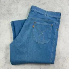 リーバイス　USA製　80s フレア　ワークパンツ　古着　ライトブルー　W38
