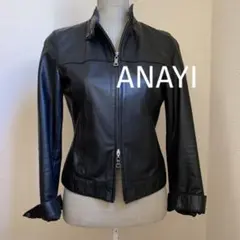 ANAYI アナイ シングルライダースジャケット