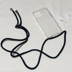 iPhone 12 Pro Max ケース ショルダーストラップ付き クリア