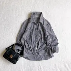 訳あり DAMA collection ギンガムチェック カシュクール ブラウス