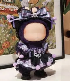 ゴシックスタイルのドール服セット　ラブブ　きせかえ　クロミ