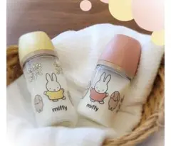 Richell おでかけミルクボトル 240ml スヌーピー ミッフィー