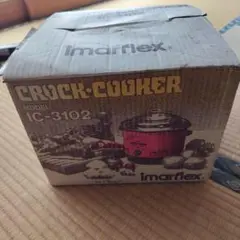 2680番 今西電気 クロックポット IMAR FLEX CROCK-POT IMARFLEX 今西金属工業(株) クロックポット 赤 電気陶器鍋 Model