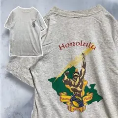 BHiZ スーベニア Tシャツ 古着 90s グレー ホノルル アメリカ USA