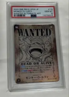 モンキー・D・ルフィ ニカ 手配書 SP PSA10