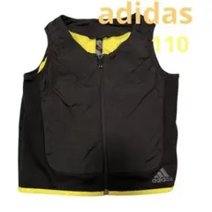 【美品】adidas アディダス　キッズ ダウンベスト 110 黒　男の子