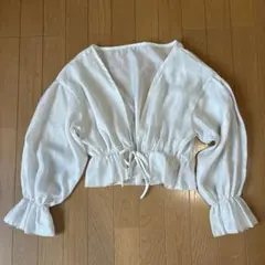 GRL キナリ系White色　羽織　フリーサイズ