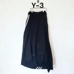 Y-3 ワイスリー 変形 ドレープ スカートブラック
