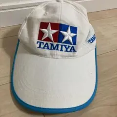 激レア‼︎タミヤTAMIYA ロゴオール刺繍オリジナルキャップ ホワイト×ブルー