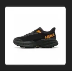 HOKA ランニングシューズ ブラック/オレンジ 25cm