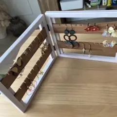木製 イヤリング収納ケース