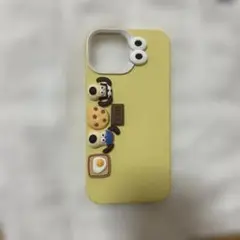 キャラクター付きイエローiPhoneケース