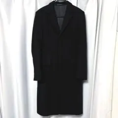★週末限定セール エンポリオアルマーニ ロングチェスターコート ブラック