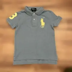 POLO RALPH LAUREN キッズポロシャツ 110 水色×黄