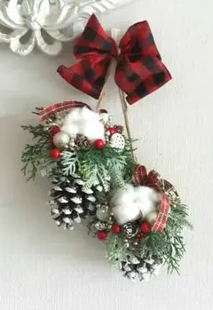 クリスマス 大きな松ぼっくりオーナメント