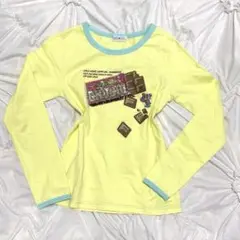 エンジェルブルー　チョコレート　プリント　ナカムラくん　ロンT 160cm