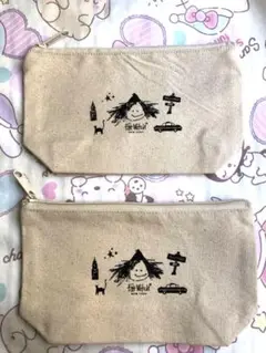 非売品　ファットウィッチニューヨーク　キャンバスポーチ2個セット