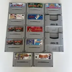 スーパーファミコンソフト11個とスーパーゲームボーイ2個
