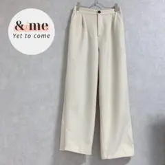 vis-a-vis ビザビ　ハイウエストワイドパンツ　タック　ゴム ワイド