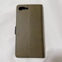 iphone7plus 8plus ケース 手帳型 レザー スタンド ブラウン