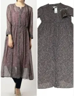 新品未使用【洗える】23区48ペイズリープリント ワンピース大きいサイズ3XL