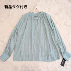 【新品】Anne Coquine アンコキーヌ　ブラウス　長袖　L　トップス