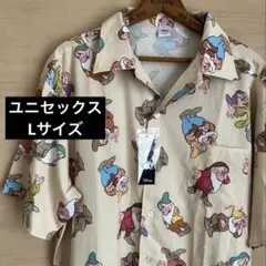 新品ディズニー白雪姫7人のこびとアロハシャツユニセックスLサイズ 7人の小人