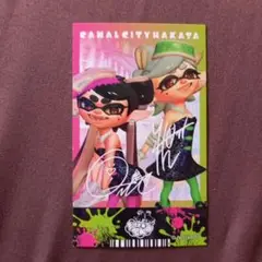 スプラトゥーン　シオカラーズ　ホログラムフェスチケット風カード