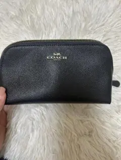 COACH ブラックレザー ポーチ