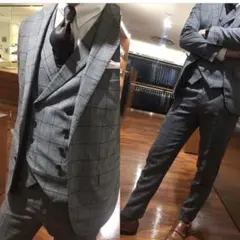 スーツセレクト【CLASSICO TAPERED】ダブルジレ スリーピーススーツ