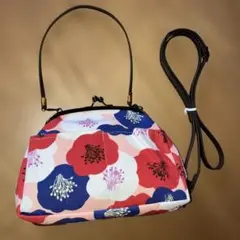 和装にも合うがま口バッグ2way